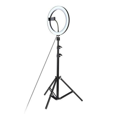 26cm Dimmable Cold Warm LED Studio Camera Ring Light Photo Phone Video Light Lamp for TikTok,Youtube, Selfie+Tripod Stand
