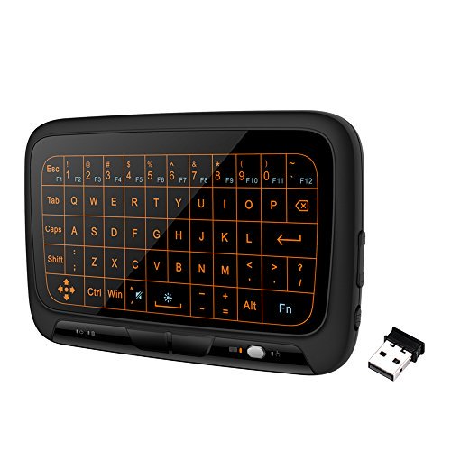 H18+ 2.4GHz Wireless Keyboard Full Touchpad Backlight Keyboard Remote Control for Smart TV Android TV Box PC Laptop