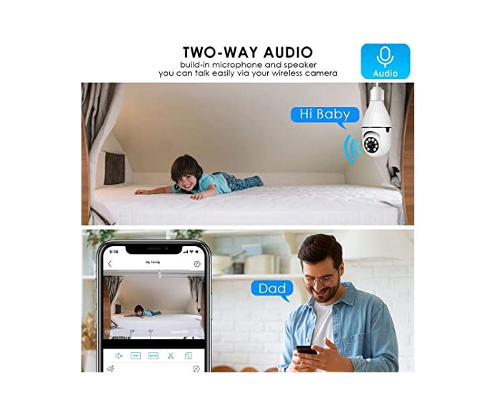 Polartec 360 Home Security Camera with smart App