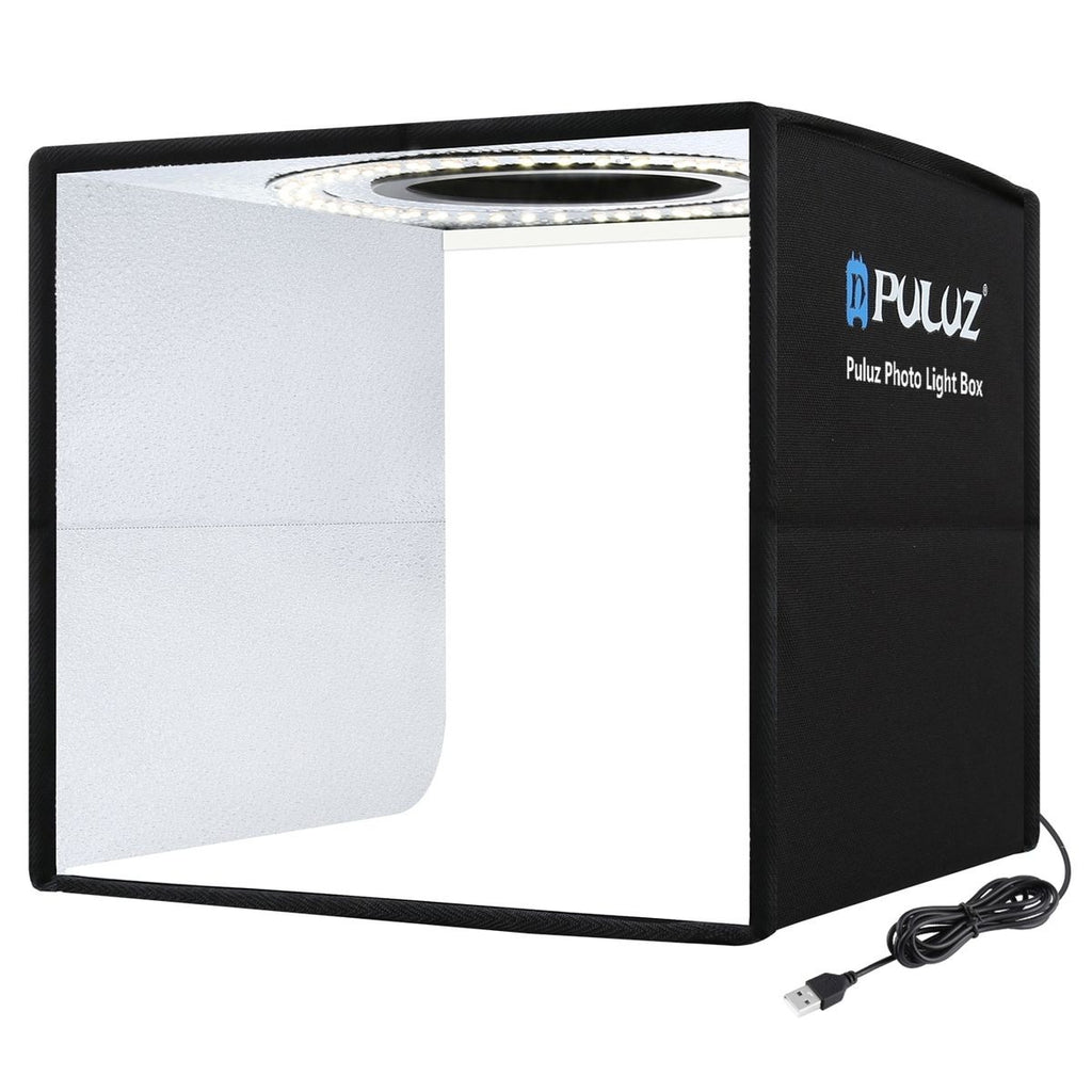 PULUZ 30cm LED Photo Softbox with 6 Colour Backdrops